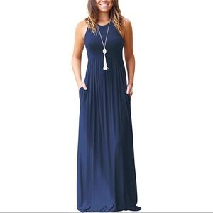 Racerback Maxi Dress with Pockets